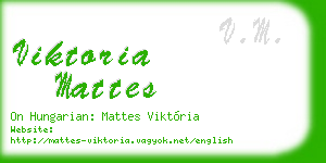 viktoria mattes business card